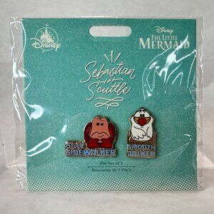 Disney Pin Trading The Little Mermaid‎ Sebastian & Scuttle Set Of 2 PP132561 NEW
